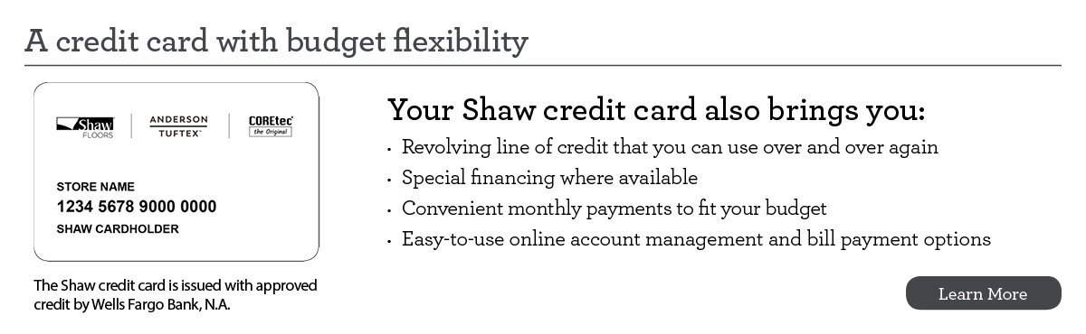 shaw credit card features