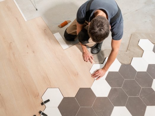 Flooring installation services in Benton